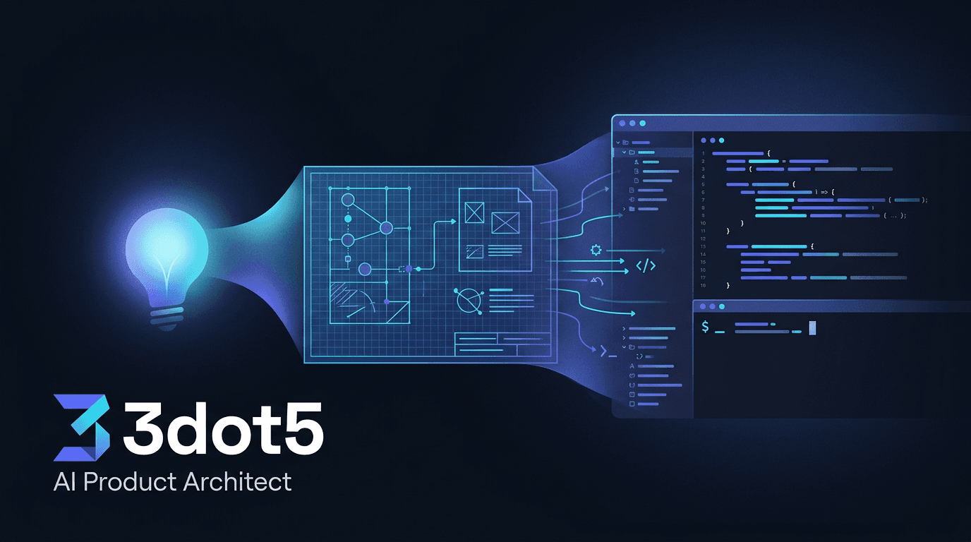 3dot5 — from product idea to market intelligence and an autonomous AI IDE build plan